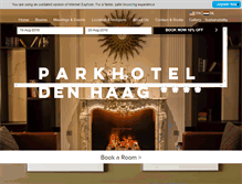 Tablet Screenshot of parkhoteldenhaag.nl